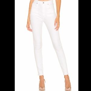 Citizens of Humanity high rise skinny in white